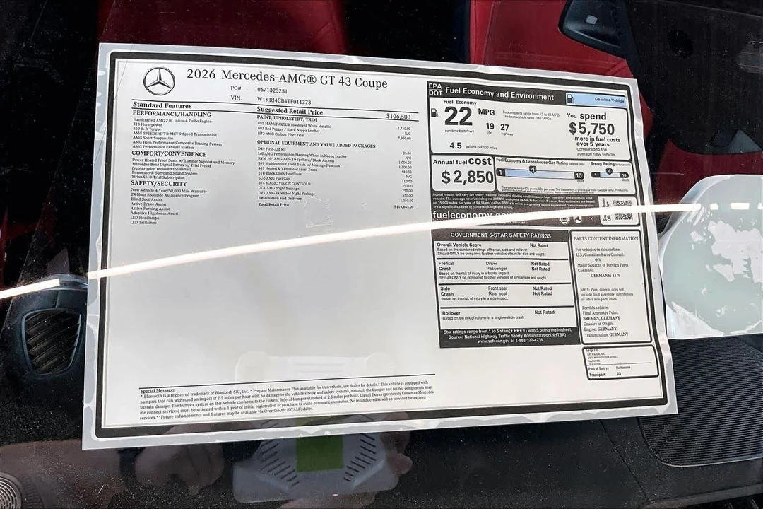 2026 Mercedes-Benz AMG GT - Image 16 of 16