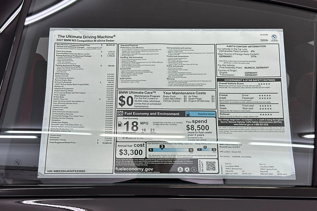 2027 BMW G80 M3 Sedan - Image 28 of 28
