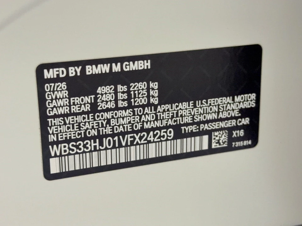2027 BMW G80 M3 Sedan - Image 30 of 30