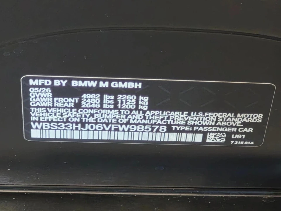 2027 BMW G80 M3 Sedan - Image 15 of 16