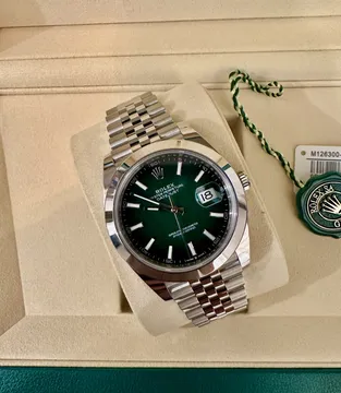 Rolex Datejust Green Ombre Dial Watch Ref. 126300