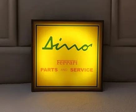 Ferrari Dino Illuminated Service Sign