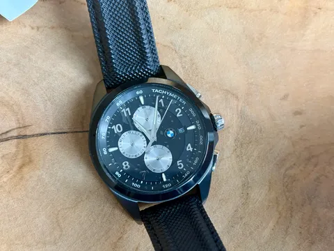 BMW Lifestyle Collection Black GTR Racing Car Accessory Sport Chronograph Watch