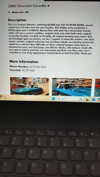 1966 Chevrolet Corvette 427 4-Speed