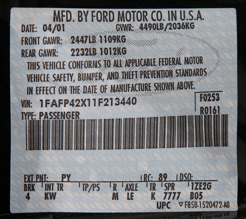 2001 Ford SN95 Mustang - Image 5 of 11