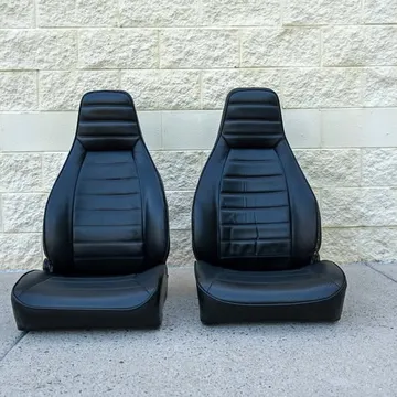 Porsche 911 SC Black Leather Seats (Pair)