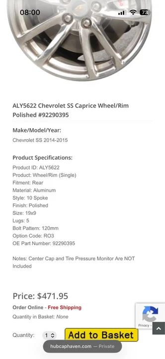 2015 Chevrolet SS - Image 7 of 7