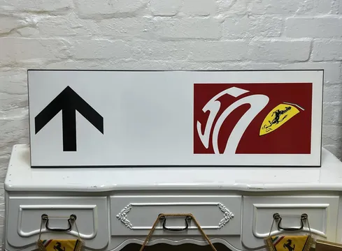 Ferrari 50th Anniversary Italian Street Sign