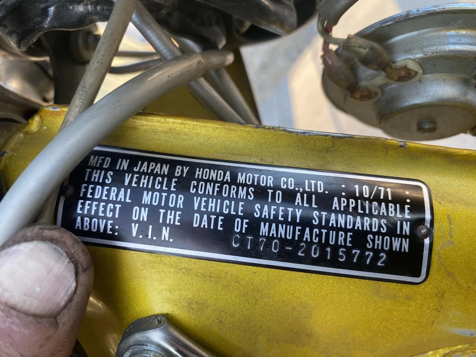 1972 Honda CT70 - Image 29 of 31