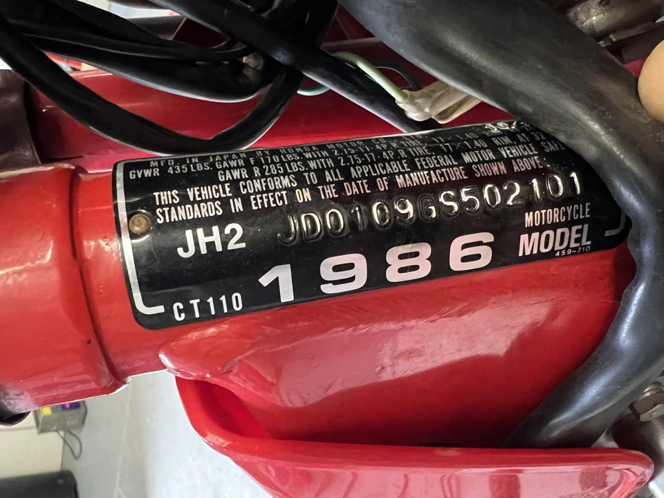 1986 Honda CT110 - Image 24 of 31