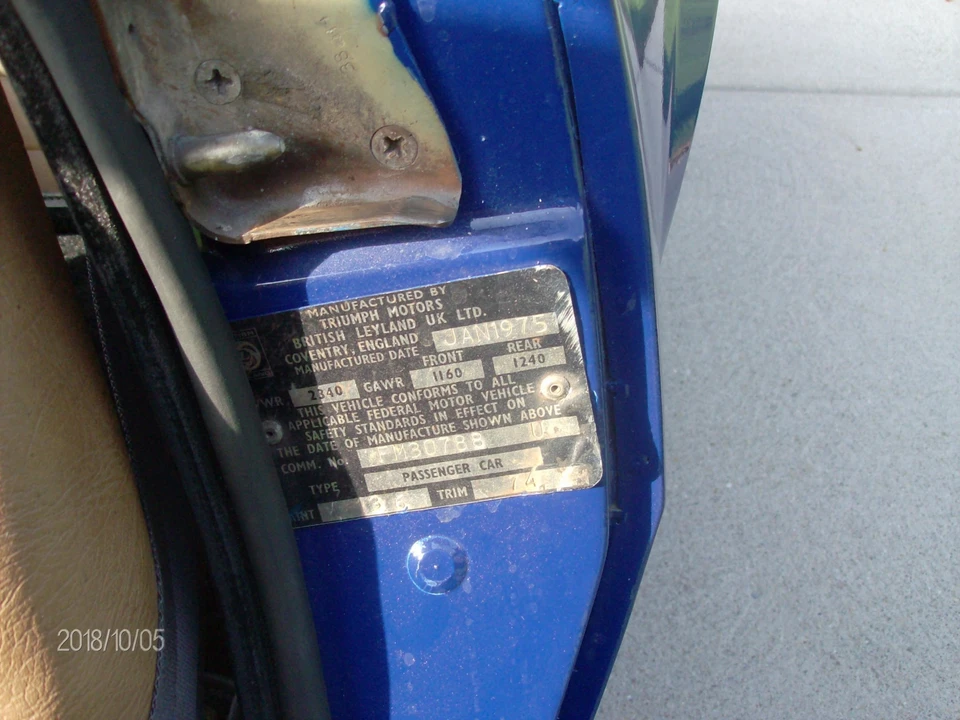 1975 Triumph Spitfire 1500 - Image 26 of 31