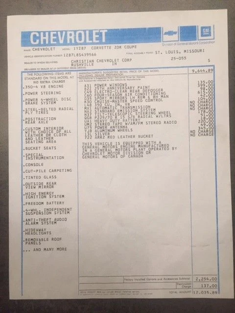 1978 Chevrolet Corvette C3 - Image 2 of 28