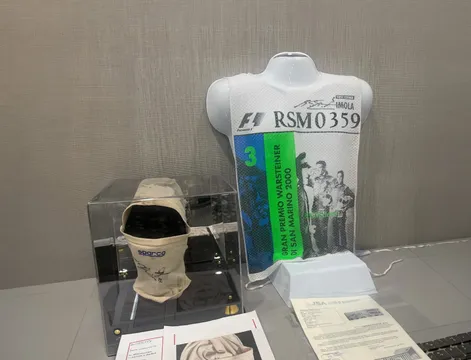 Original Michael Schumacher Balaclava and Marshall Jacket Imola 00
