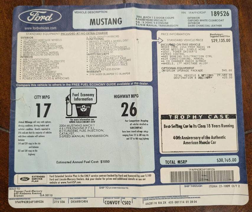 2004 Ford SN95 Mustang - Image 8 of 8