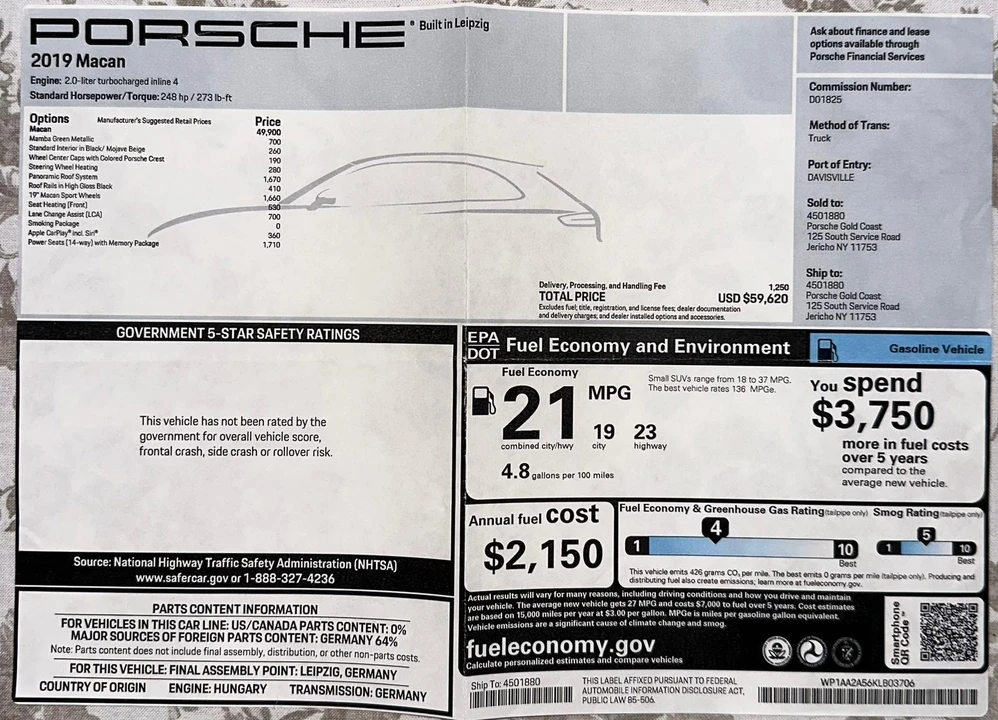 2019 Porsche Macan - Image 26 of 28