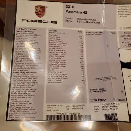 2010 Porsche 970 Panamera 4S - Image 12 of 12