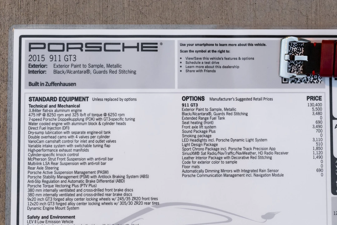 2015 Porsche 991 GT3 - Image 20 of 20