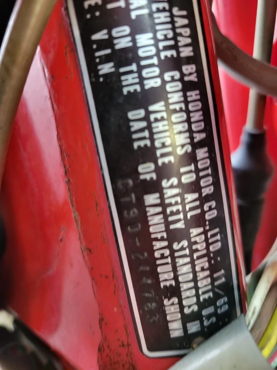 1969 Honda CT90 - Image 30 of 31