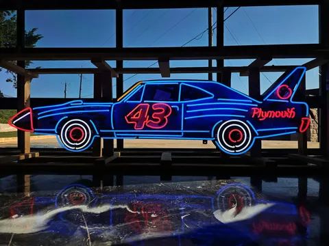 Parts & Memorabilia Petty Blue "43" Superbird Tribute Car Neon Sign