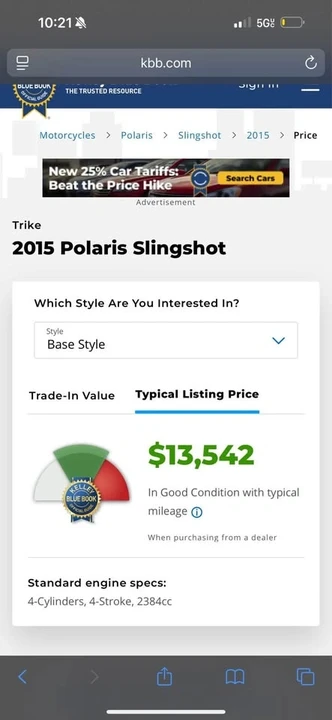 2015 Polaris Slingshot - Image 6 of 7