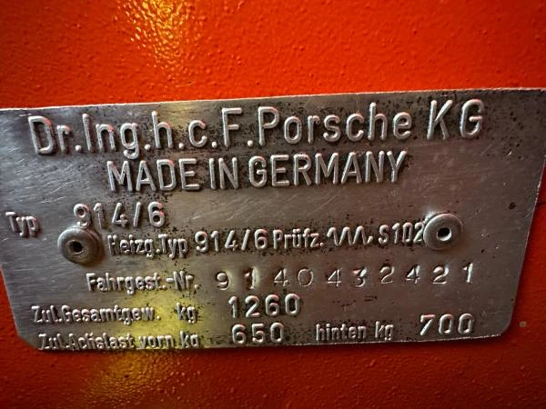 1970 Porsche 914/6 - Image 4 of 21