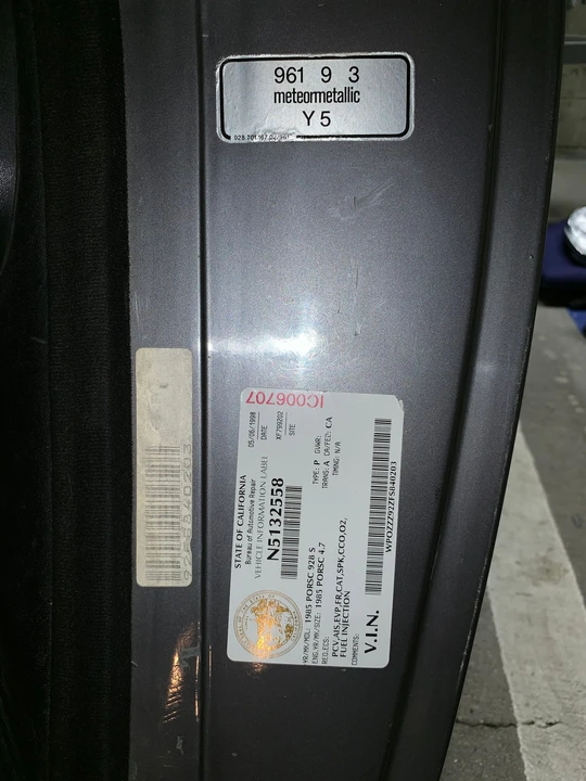 1985 Porsche 928 S - Image 6 of 19
