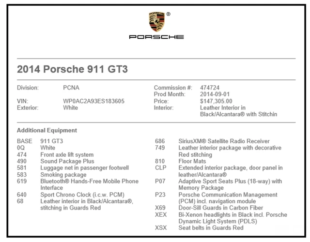 2014 Porsche 991 GT3 - Image 13 of 13