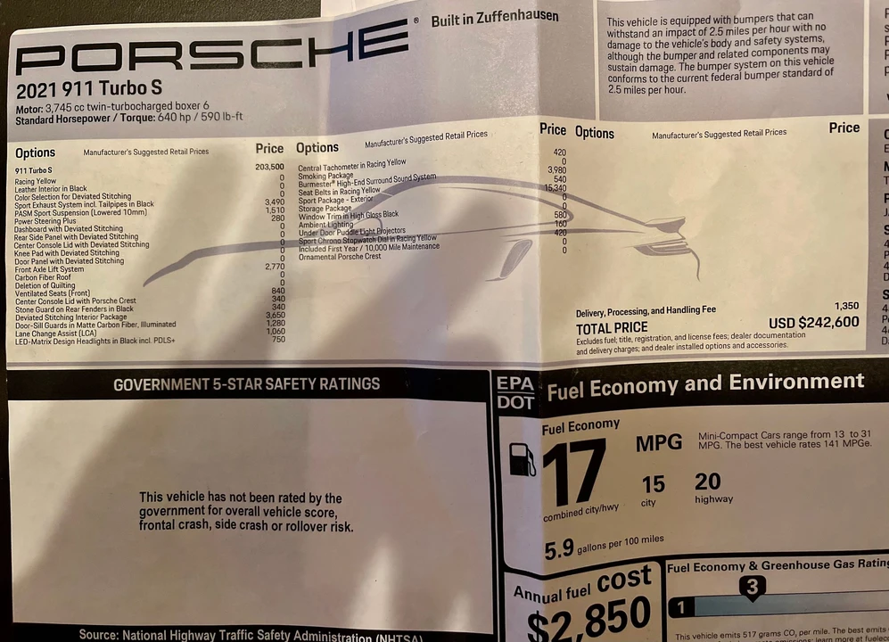 2021 Porsche 992 Turbo S - Image 7 of 9