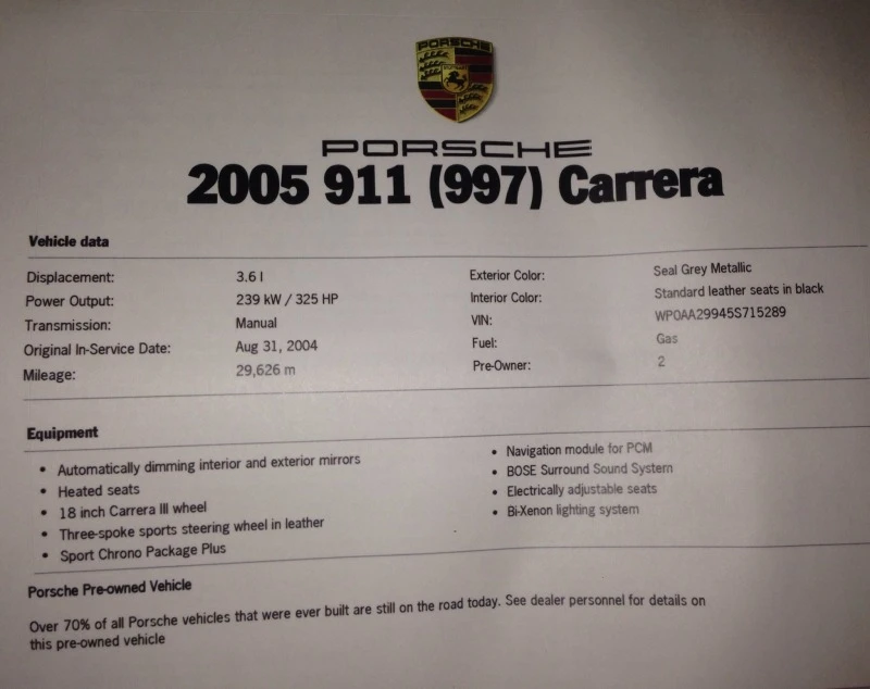 2005 Porsche 997 Carrera - Image 23 of 31