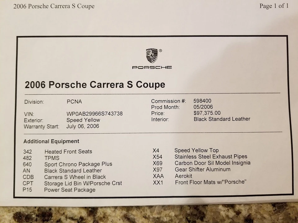 2006 Porsche 997 Carrera S - Image 30 of 31
