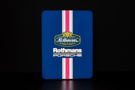 Porsche AG Illuminated Rothmans Sign