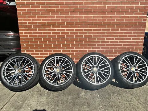 Porsche 22" Genuine OEM Factory RS Design Wheels and Pirelli PZero Tires
