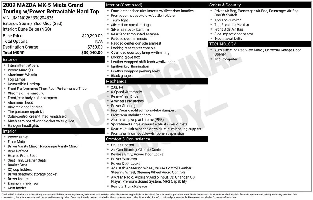 2009 Mazda NC MX-5 Miata - Image 12 of 23