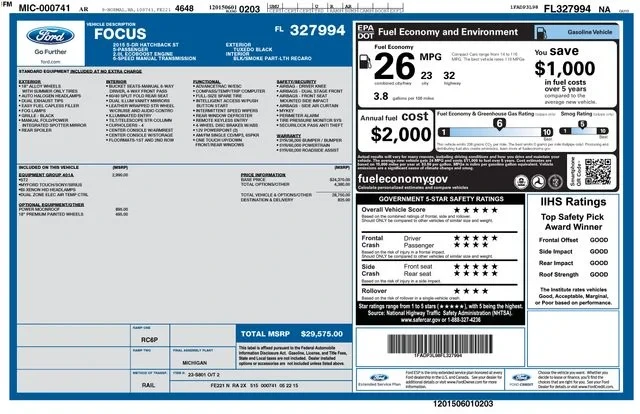 2015 Ford Focus ST 3rd Gen - Image 20 of 20
