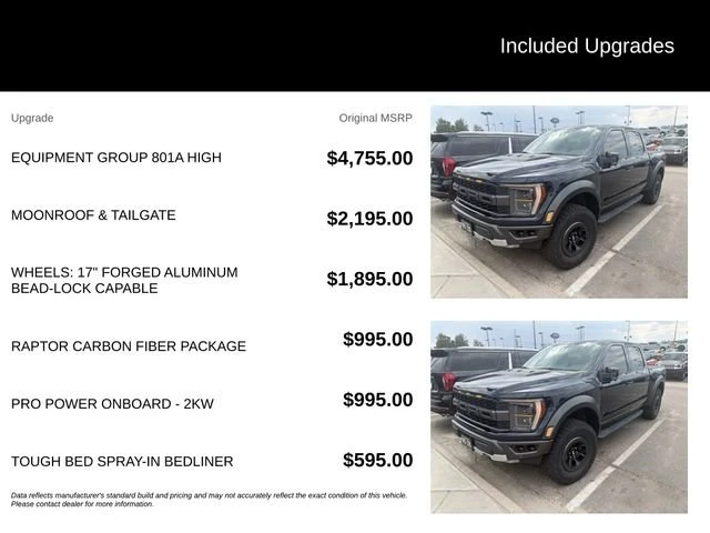 2022 Ford F-150 Raptor 14th Gen - Image 5 of 13