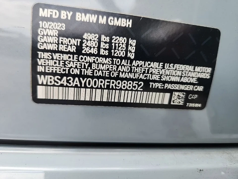 2024 BMW G80 M3 Sedan - Image 8 of 8