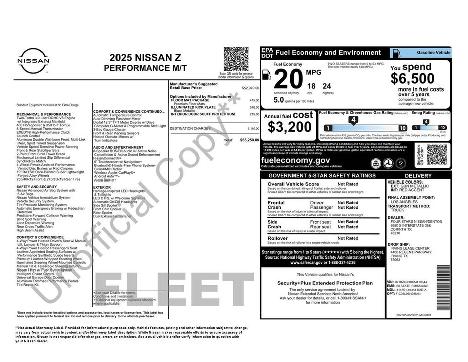 2025 Nissan Z 7th Gen - Image 4 of 30