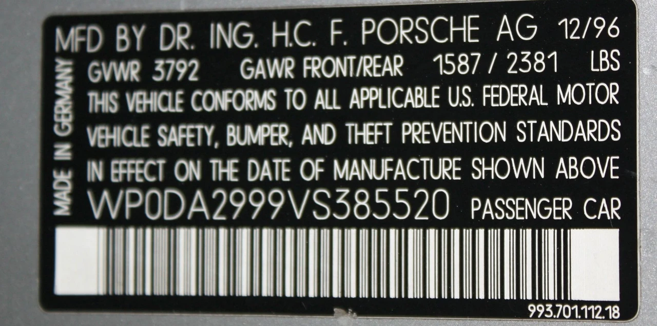 1997 Porsche 993 Targa - Image 29 of 30