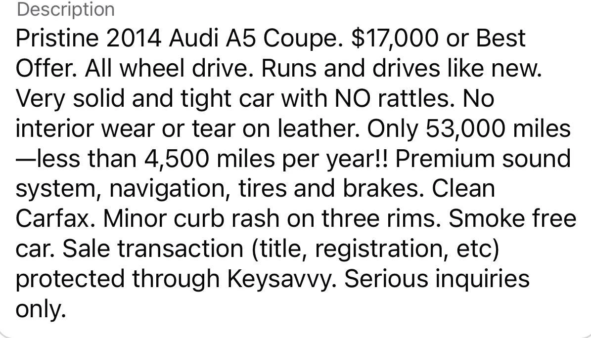 2014 Audi B8 A5 - Image 20 of 20