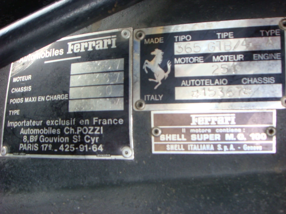 1972 Ferrari Daytona Berlinetta - Image 7 of 8