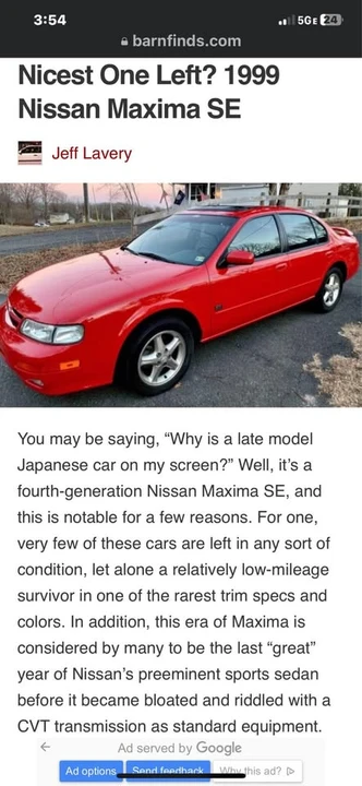Nissan Maxima 4th Gen - Image 10 of 10