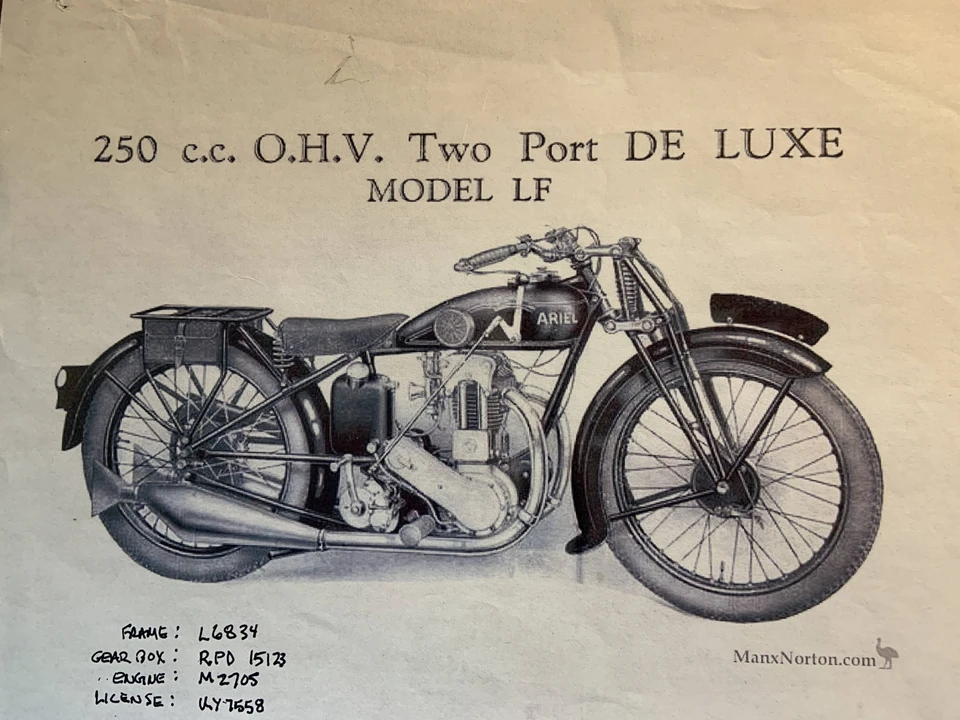 1930 Ariel Motorcycles - Image 11 of 11
