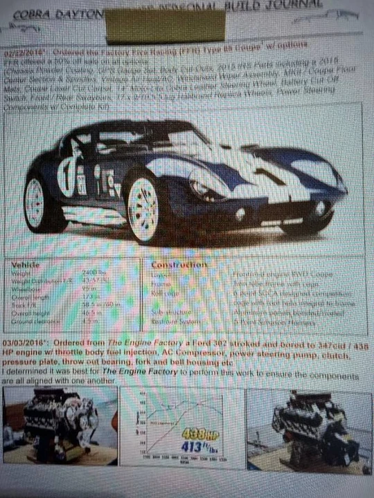 2021 Shelby Daytona Replica - Image 15 of 18