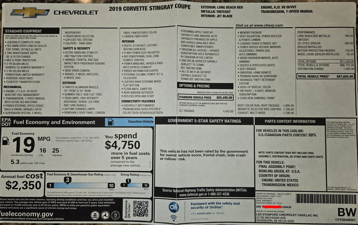 2019 Chevrolet Corvette C7 - Image 30 of 30