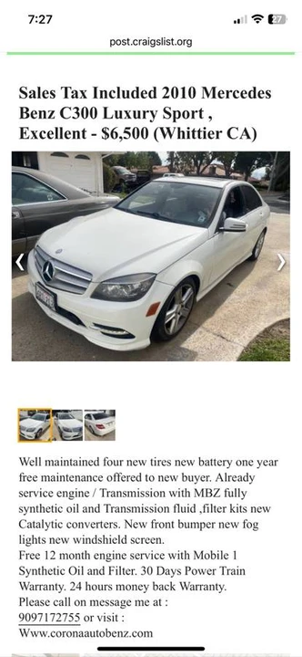 2011 Mercedes-Benz W204 C-Class - Image 14 of 17