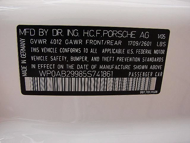 2005 Porsche 997 Carrera - Image 4 of 5