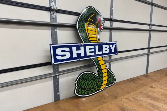 Shelby Cobra Snake Style Porcelain Sign