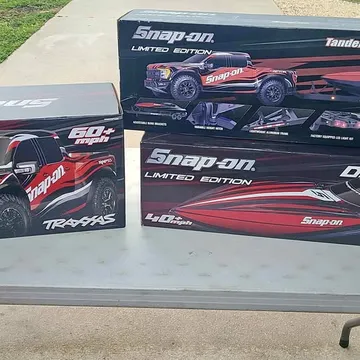 Traxxas Ford Raptor R with Disruptor Boat and Trailer