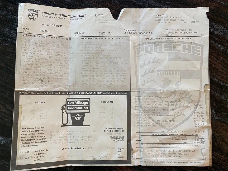 1988 Porsche 928 S4 - Image 28 of 29