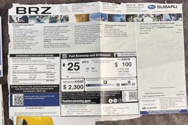 2013 Subaru BRZ 1st Gen - Image 8 of 8